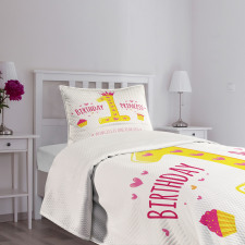 Princess Theme Party Bedspread Set