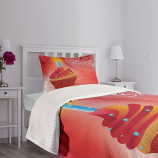 Cupcake 13 Bedspread Set