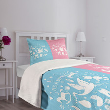 Girl Boy Bedspread Set