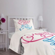 It's a Girl Boy Bedspread Set