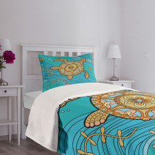 Doodle Water Bedspread Set