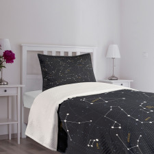 Stars Sky Map Bedspread Set