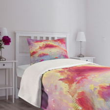 Vibrant Clouds Scenic Bedspread Set