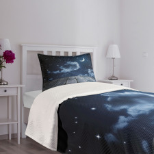 Vivid Night Sky Wood Bedspread Set