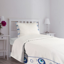 Border Design Spirals Bedspread Set