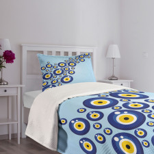 Diagonal Vivid Pattern Bedspread Set