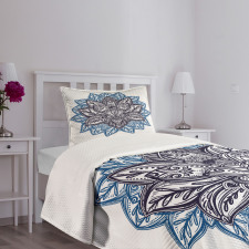 Boho Lotus Flower Bedspread Set