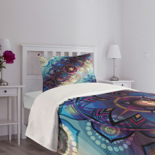 Diagonal Gradient Lotus Bedspread Set