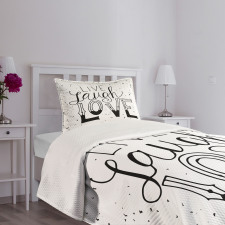 Words Hipster Bedspread Set