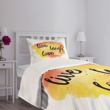 Soft Watercolor Bedspread Set