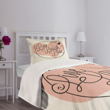 Heart Butterfly Bedspread Set