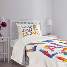 Joyful Words Bedspread Set