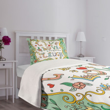Ornate Petals Bedspread Set
