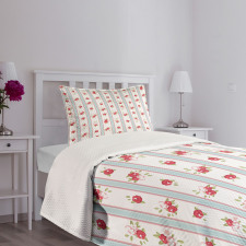 Rose Blooms Bedspread Set