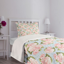 English Garden Plant Bedspread Set