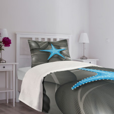 Blue Sea Star Bedspread Set