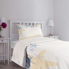 Wavy Ocean Life Bedspread Set