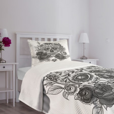 Roses Diamond Shape Bedspread Set