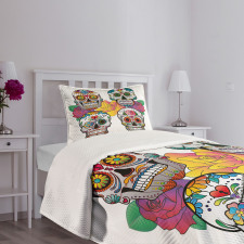 Rich Colors Ornate Bedspread Set