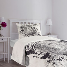 Reign of the Jungle Lion Bedspread Set