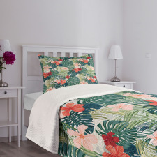 Nature Crepe Ginger Flower Bedspread Set