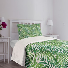 Botanical Wild Palm Trees Bedspread Set