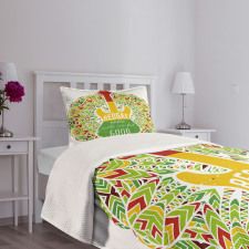 Reggae Music Guitar Bedspread Set