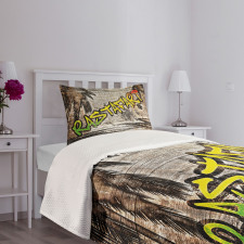 Rastafari Street Graffiti Bedspread Set