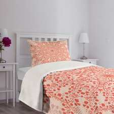 Rural Twigs Blooms Bedspread Set