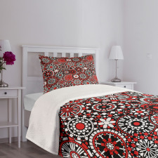 Flower Mosaic Bedspread Set