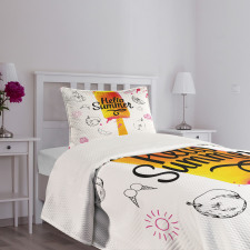 Hello Summer Bedspread Set