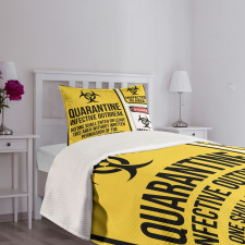 Danger Quarantine Bedspread Set