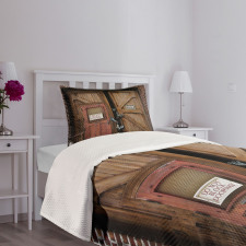 Monster Wood Door Bedspread Set