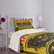 Grunge Horror Sign Bedspread Set