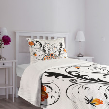 Circular Petals Butterfly Bedspread Set