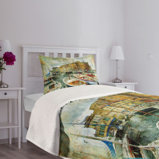 Boats in Naples Bedspread Set