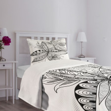 Eastern Ornate Flower Bedspread Set