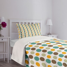 Colorful Abstract Dots Bedspread Set