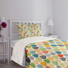 Colorful Large Drops Bedspread Set