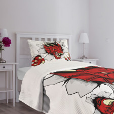 Retro Pop Art Caricature Bedspread Set