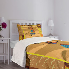 Camels Elephants Bedspread Set