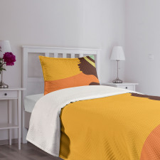 Teenage Girl Face Bedspread Set