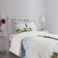 Lighthouse Palms Bedspread Set