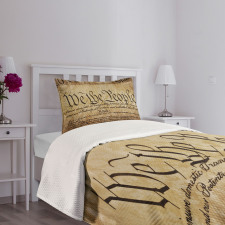 Constitution Text Bedspread Set