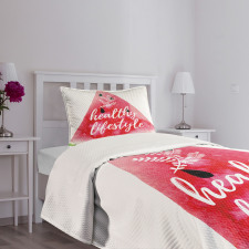 Healthy Lifestyle Vivid Bedspread Set