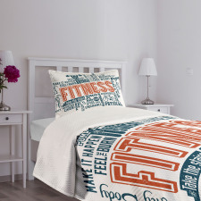 Retro Words Lifestyle Bedspread Set