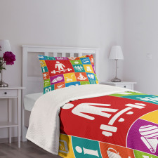 Colorful Health Bedspread Set