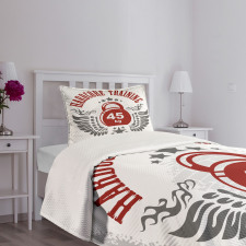 Vintage Gym Emblem Bedspread Set