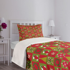 Xmas Eve Ornaments Bedspread Set