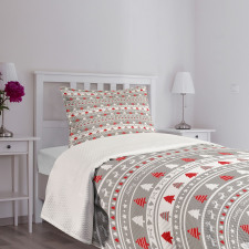 Deer Trees Borders Bedspread Set